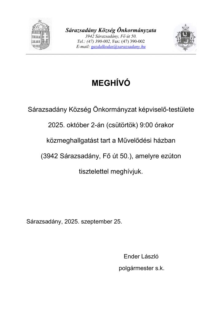 Közmeghallgatás meghívó 2025 végleges